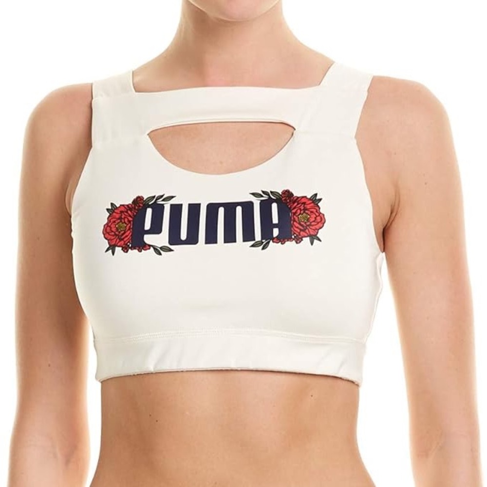 BNWT Puma Flourish Crop Top Roses